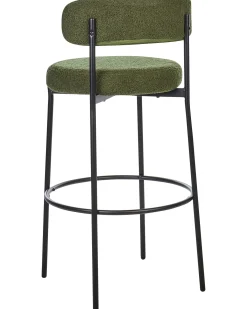 Set di 2 sedie alte ALLISON Bouclé Verde