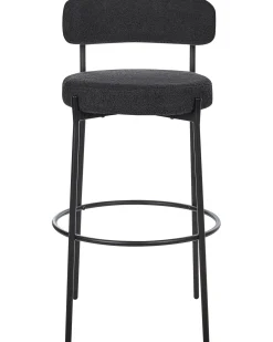 Set di 2 sedie alte ALLISON Bouclé Nero