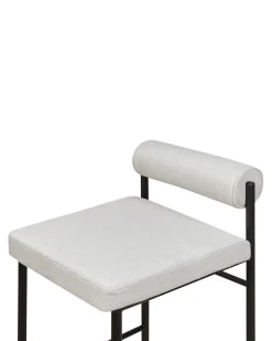 Set di 2 sedie alte AMAYA Grigio chiaro