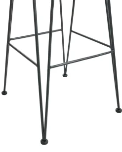 Set di 2 sedie alte CASSITA Rattan Marrone