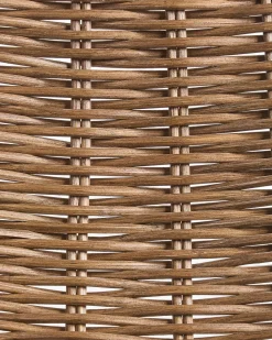 Set di 2 sedie alte CASSITA Rattan Marrone