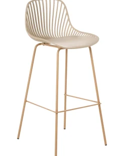 Set di 4 sedie alte KLEVE Beige