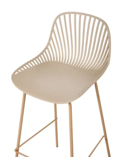 Set di 4 sedie alte KLEVE Beige