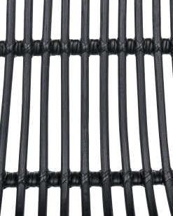 Set di 2 sedie alte TERRELL Rattan Nero