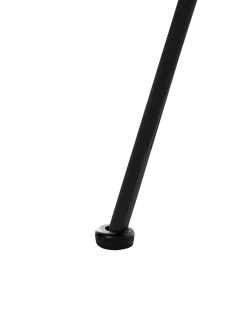 Set di 2 sedie alte TERRELL Rattan Nero