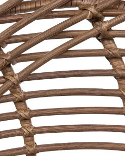 Set di 2 sedie alte WINDOM Rattan Marrone