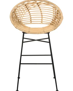 Set di 2 sedie alte WINDOM Rattan Naturale