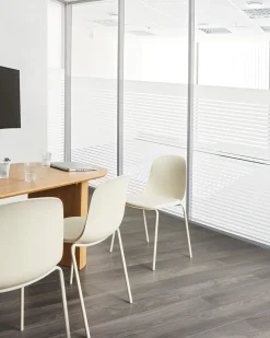 Set di 2 sedie da conferenza DORR Beige chiaro