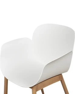 Set di 2 sedie da pranzo ABILENE Bianco