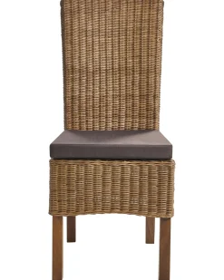 Set di 2 sedie da pranzo ANDES Rattan Marrone
