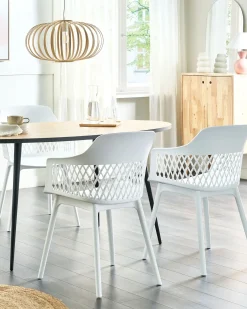 Set di 2 sedie da pranzo ALMIRA Bianco