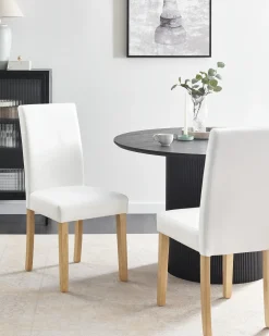 Set di 2 sedie da pranzo BROADWAY Pelle sintetica Bianco