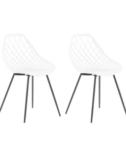 Set di 2 sedie da pranzo CANTON Bianco