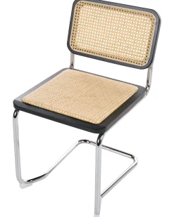 Set di 2 sedie da pranzo CORDOVA Rattan Nero