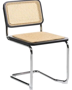 Set di 2 sedie da pranzo CORDOVA Rattan Nero
