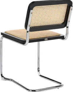 Set di 2 sedie da pranzo CORDOVA Rattan Nero