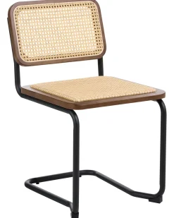 Set di 2 sedie da pranzo CORDOVA Rattan Marrone