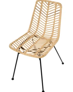 Set di 2 sedie da pranzo DILLEY Rattan Naturale