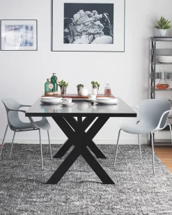 Set di 2 sedie da pranzo ELBERT Grigio chiaro