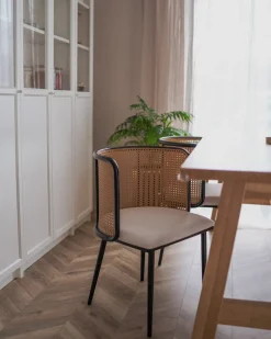 Set di 2 sedie da pranzo KOBUK Metallo Nero