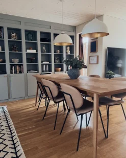 Set di 2 sedie da pranzo LUANA Pelle sintetica Beige sabbia