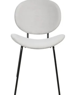 Set di 2 sedie da pranzo LUANA Velluto Grigio chiaro