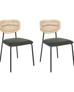 Set di 2 sedie da pranzo MAYETTA Metallo Verde scuro
