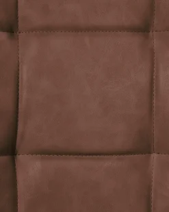 Set di 2 sedie da pranzo MELROSE Pelle sintetica Marrone