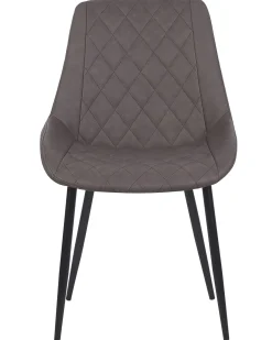Set di 2 sedie da pranzo MARIBEL Pelle sintetica Marrone scuro