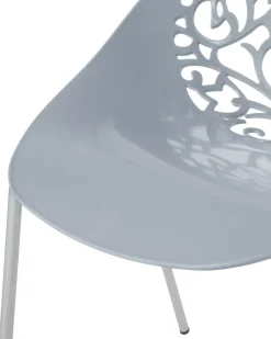 Set di 4 sedie da pranzo MUMFORD Grigio chiaro
