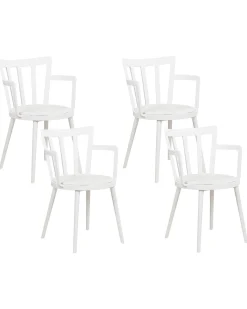Set di 4 sedie da pranzo MORILL Bianco