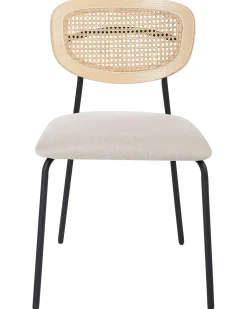 Set di 2 sedie da pranzo MAYETTA Metallo Beige chiaro