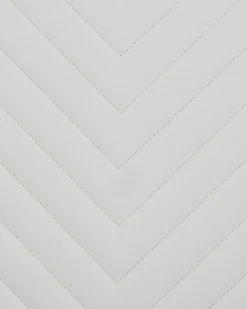 Set di 2 sedie da pranzo PICKNES Pelle sintetica Bianco sporco