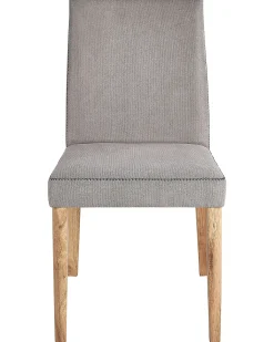 Set di 2 sedie da pranzo PHOLA Tessuto Grigio