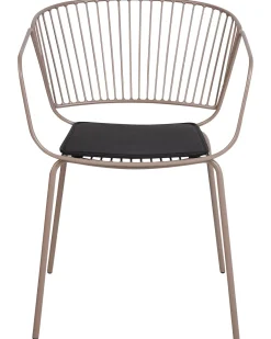 Set di 2 sedie da pranzo RIGBY Metallo Beige