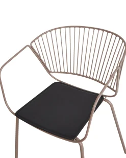 Set di 2 sedie da pranzo RIGBY Metallo Beige