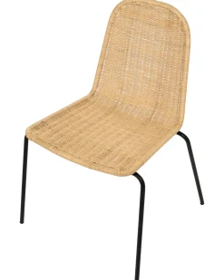 Set di 2 sedie da pranzo ROXTON Rattan Naturale