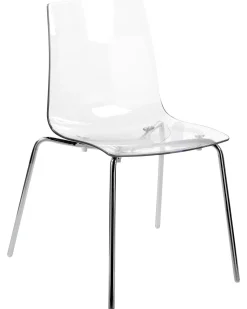 Set di 2 sedie da pranzo SILERTON Trasparente