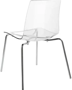 Set di 2 sedie da pranzo SILERTON Trasparente