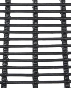 Set di 2 sedie da pranzo TAOS Rattan Nero