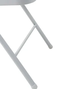 Set di 4 sedie pieghevoli SHASTA Metallo Bianco