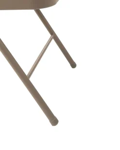 Set di 4 sedie pieghevoli SHASTA Metallo Beige
