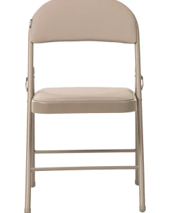 Set di 4 sedie pieghevoli SHASTA Metallo Beige