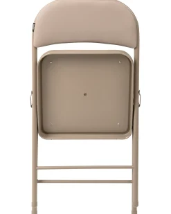 Set di 4 sedie pieghevoli SHASTA Metallo Beige