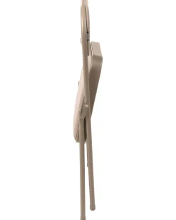 Set di 4 sedie pieghevoli SHASTA Metallo Beige