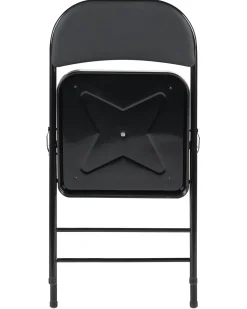 Set di 4 sedie pieghevoli SHASTA Metallo Nero