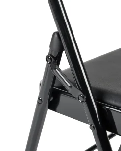 Set di 4 sedie pieghevoli SHASTA Metallo Nero
