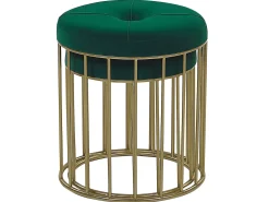 Set di 2 sgabelli LUBBOCK Velluto Verde scuro