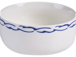 Set di 24 stoviglie AMCHUR Porcellana Bianco/Blu