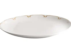 Set di 12 stoviglie CHAROLI Porcellana Bianco/Oro